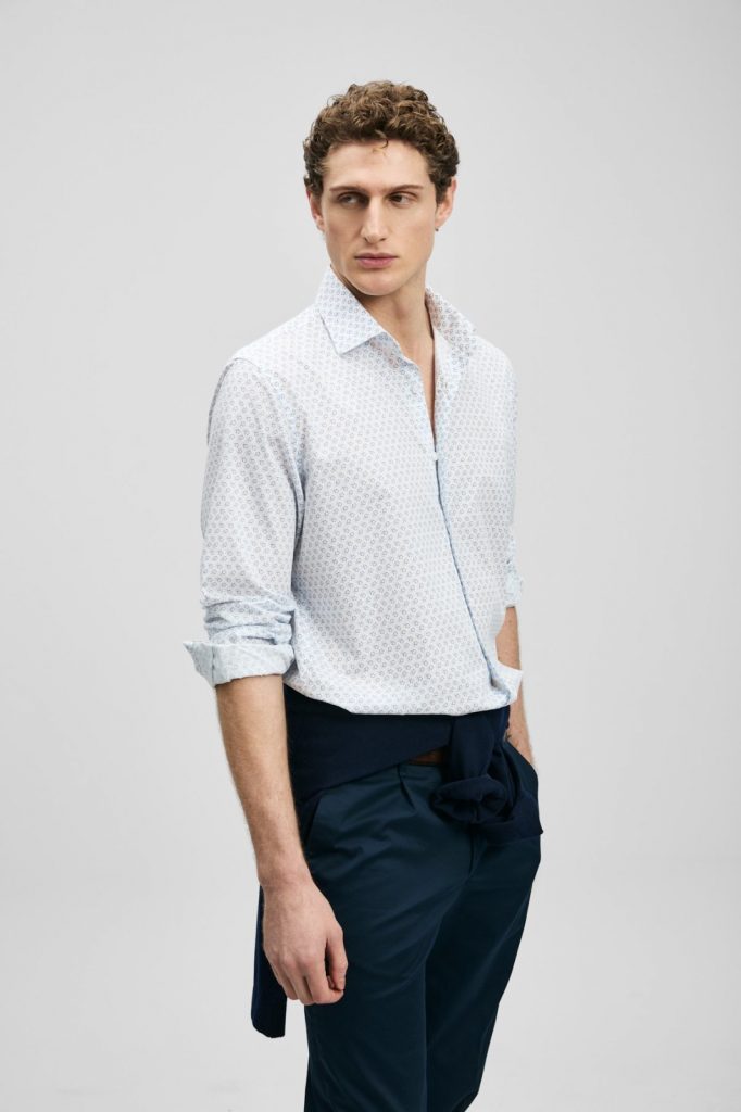 LUFİAN Chrıs Erkek Basic Gömlek  111010666 - MAVİ