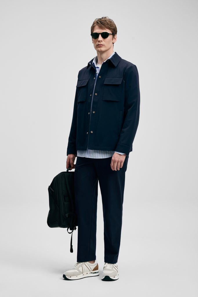 LUFİAN Flex Erkek Gömlek Ceket  111120072 - Lacivert