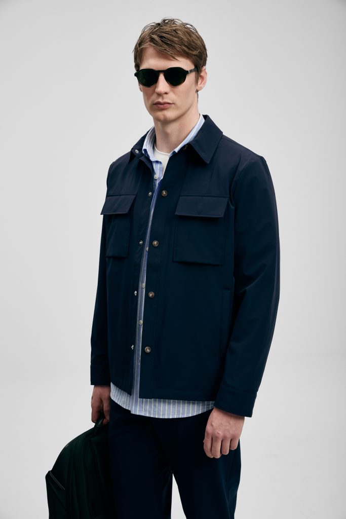 LUFİAN Flex Erkek Gömlek Ceket  111120072 - Lacivert