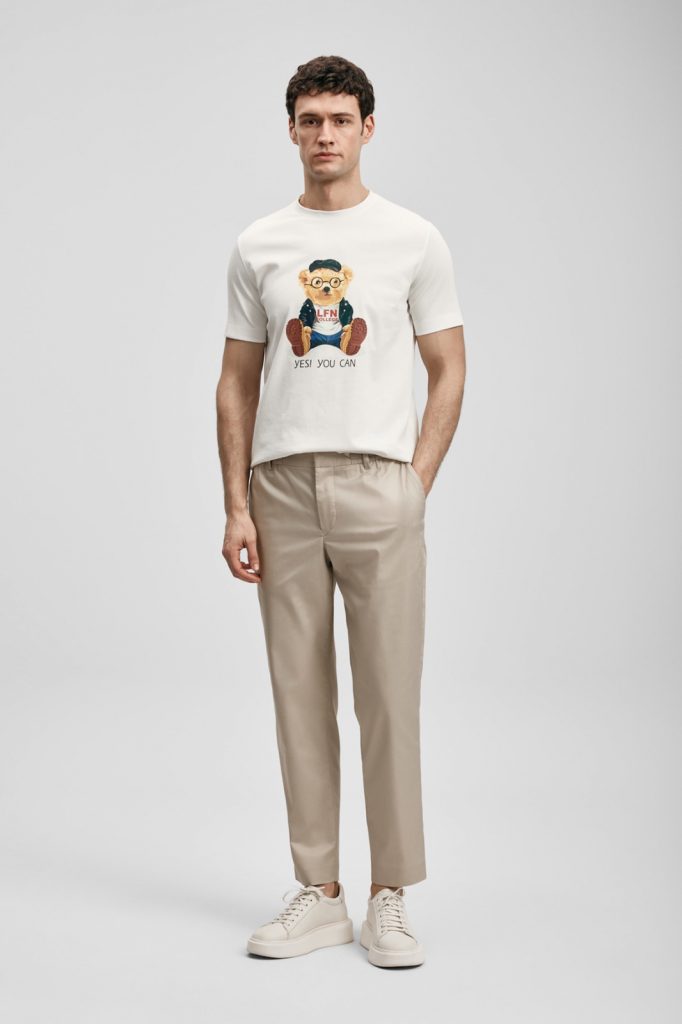 LUFİAN Teddy Modern Grafik T- Shirt 111020305