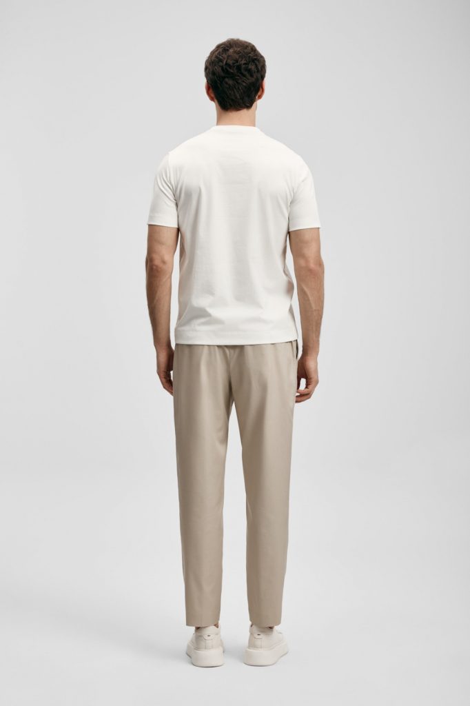 LUFİAN Teddy Modern Grafik T- Shirt 111020305 - KIR.BEYAZ