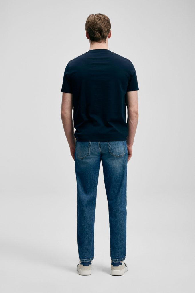 LUFİAN Teddy Modern Grafik T- Shirt 111020305 - Lacivert