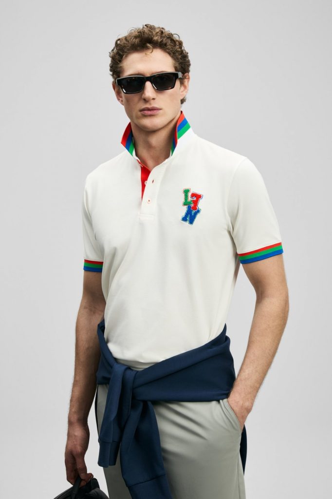 LUFİAN Fun Smart Erkek Polo Tişört 111040231 - KIR.BEYAZ