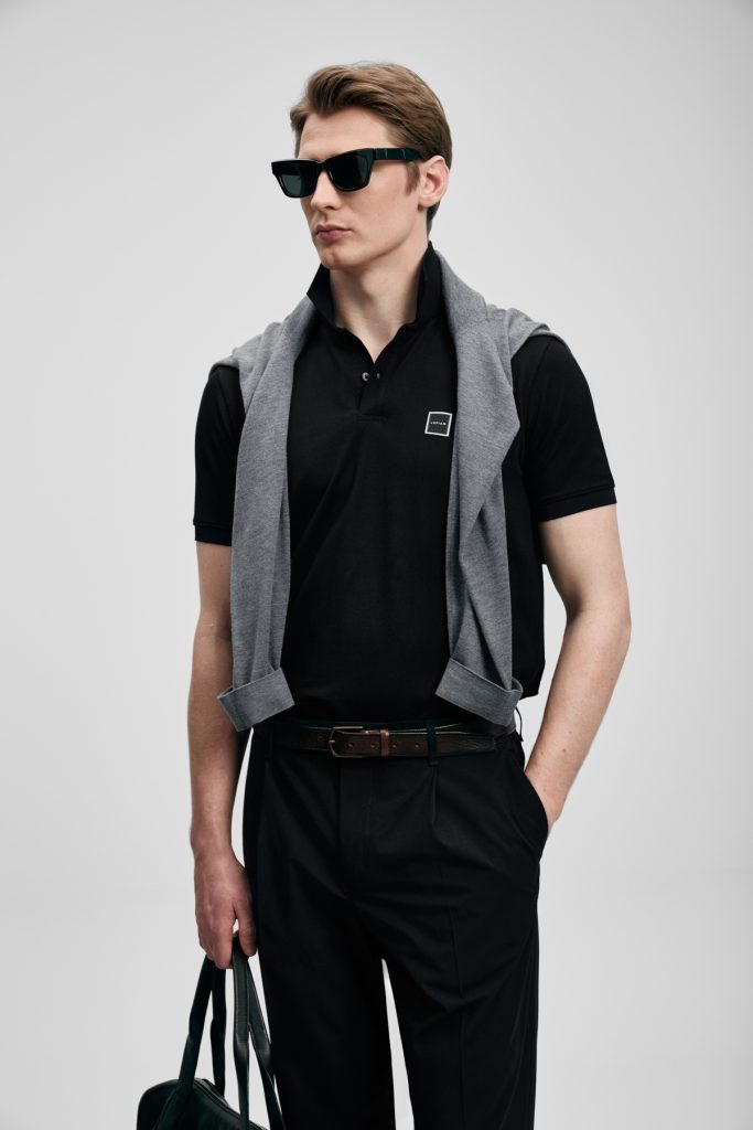 LUFİAN Carter Smart Erkek Polo Tişört 111040233 - Siyah