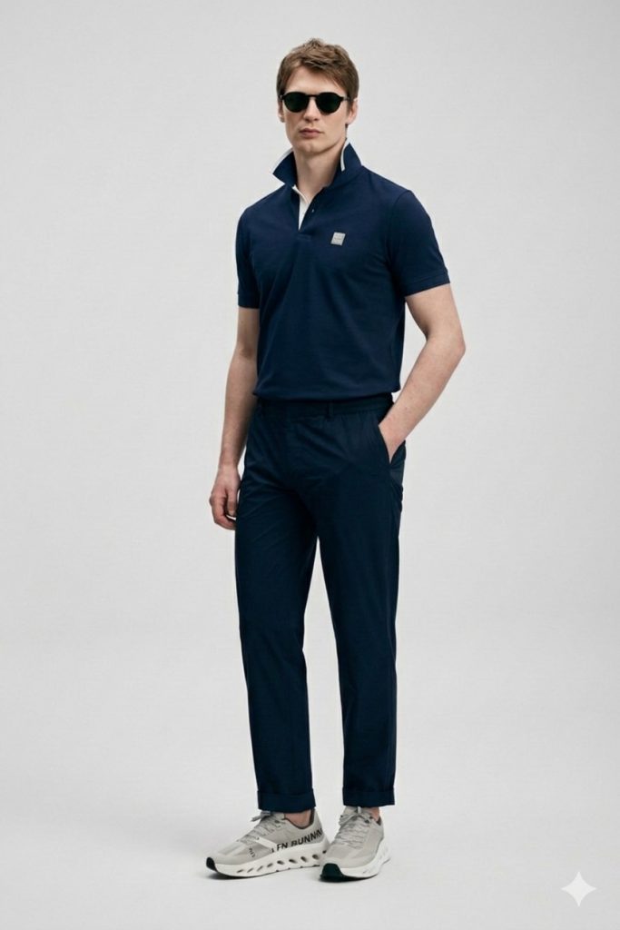 LUFİAN Carter Smart Erkek Polo Tişört 111040233 - Lacivert