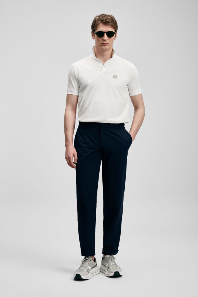 LUFİAN Carter Smart Erkek Polo Tişört 111040233 - KIR.BEYAZ