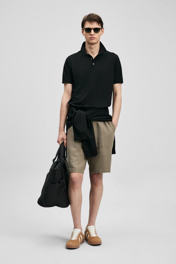 LUFİAN Örme Erkek Tişört 111090134 - Siyah