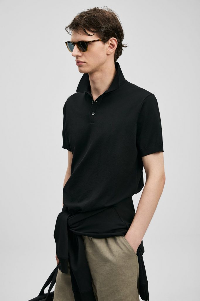 LUFİAN Örme Erkek Tişört 111090134 - Siyah