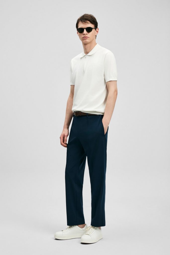 LUFİAN North Erkek Modal Karışımlı T- shirt 111090136 - KIR.BEYAZ