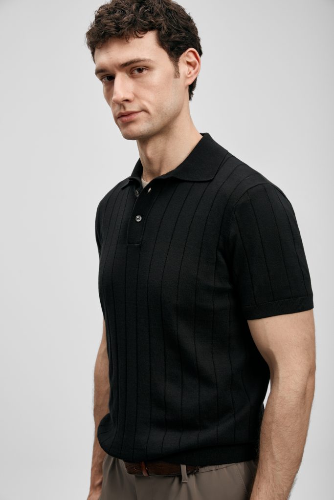 LUFİAN Kolları Lastikli Tişört 111090137 - Siyah