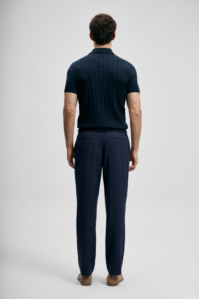 LUFİAN Kolları Lastikli Tişört 111090137 - K.LACİVERT