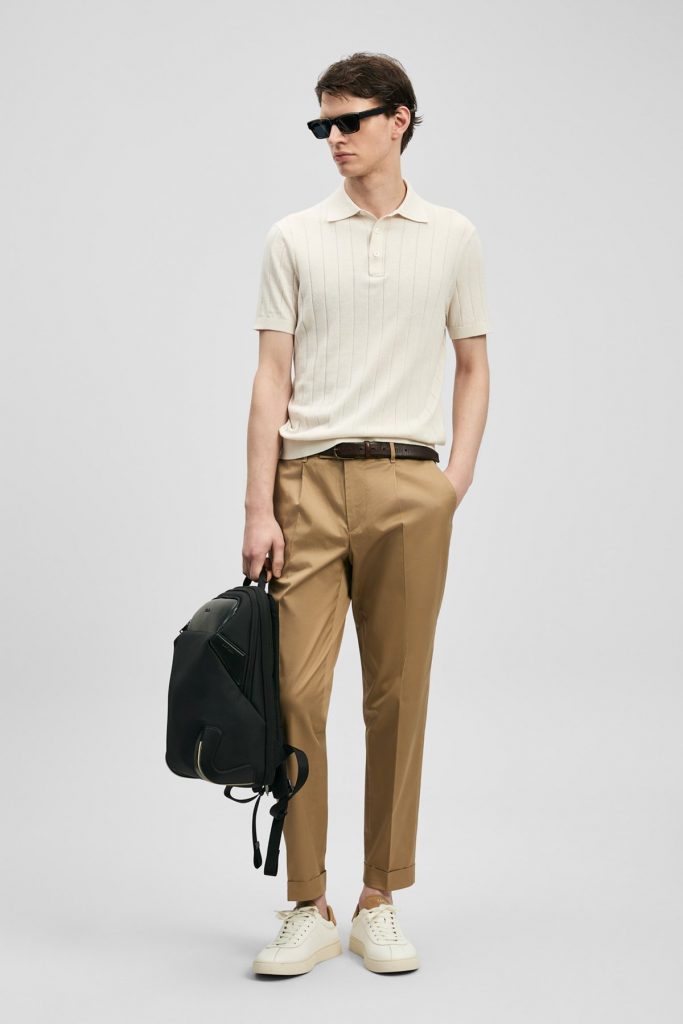 LUFİAN Kolları Lastikli Tişört 111090137 - KIR.BEYAZ