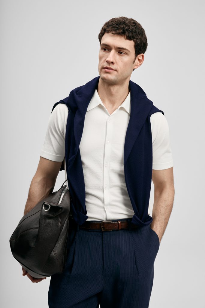 LUFİAN Vıctor Erkek Modal Karışımlı Gömlek 111090143 - KIR.BEYAZ