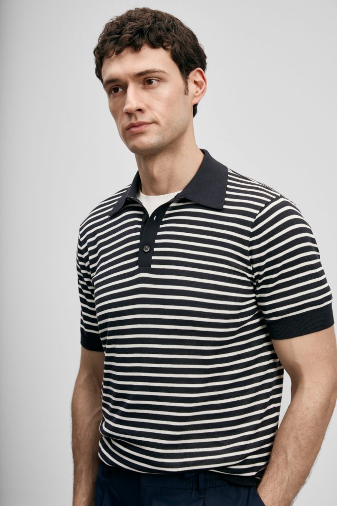 LUFİAN Marco Erkek Pamuklu T-shırt 111090152 - K.LACİVERT