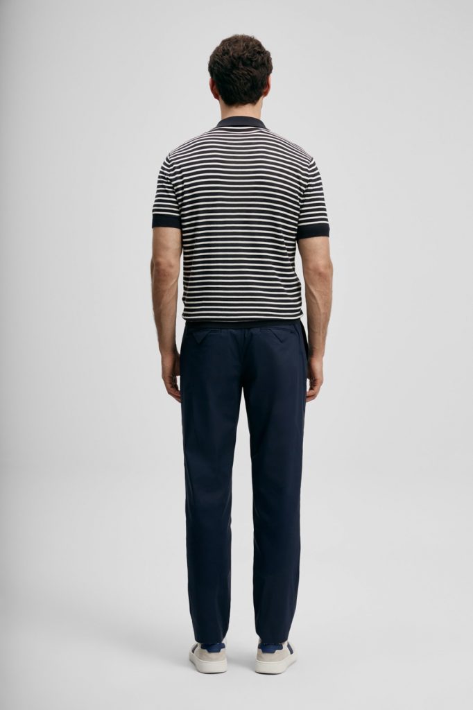 LUFİAN Marco Erkek Pamuklu T-shırt 111090152 - K.LACİVERT