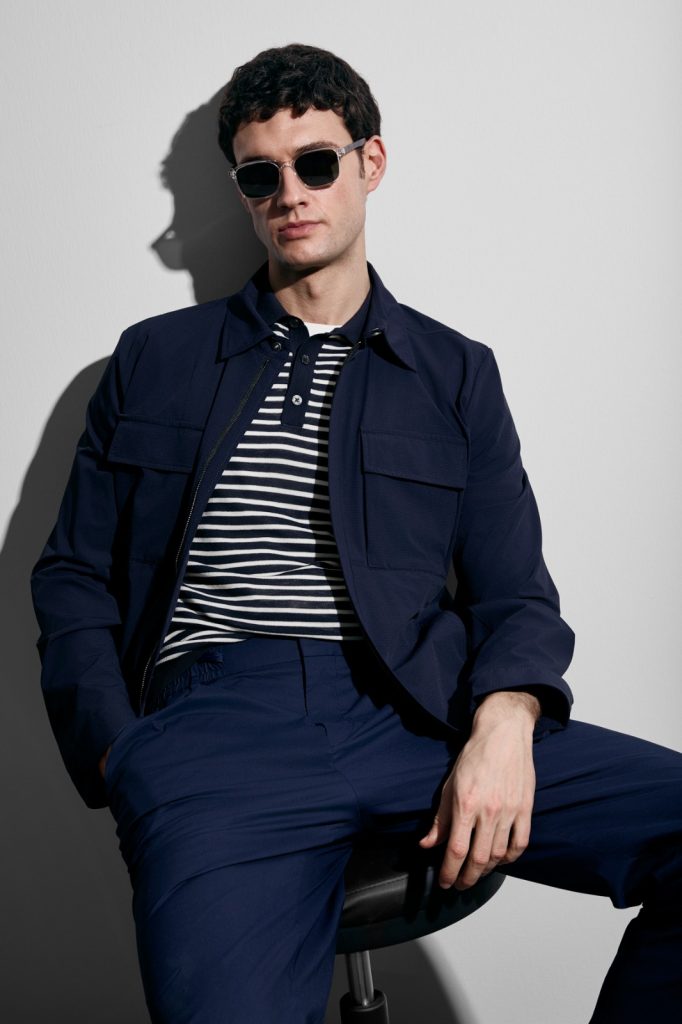 LUFİAN Marco Erkek Pamuklu T-shırt 111090152 - K.LACİVERT