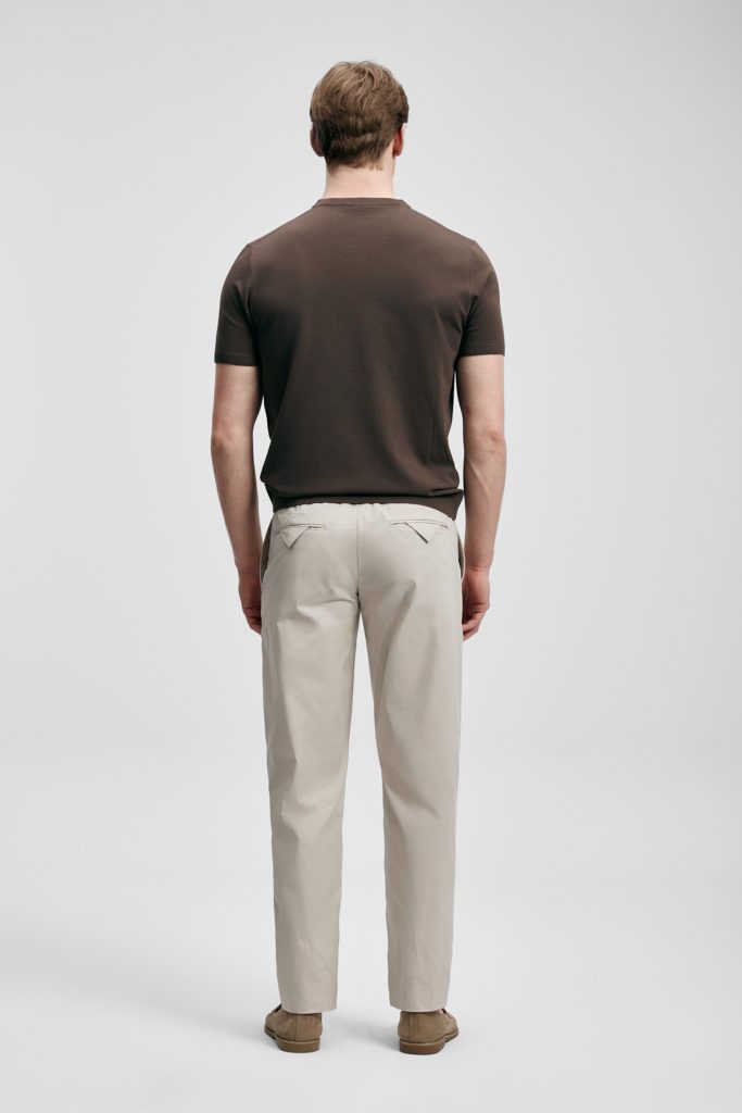 LUFİAN Sıfır Yaka Basic Tişört 111090156 - kahve