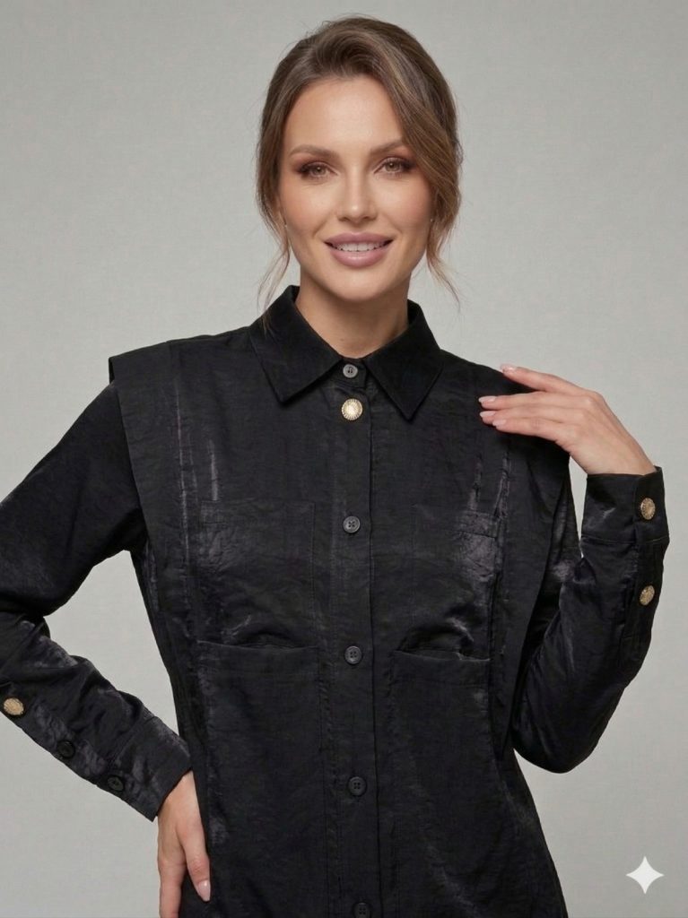 MASCARA Cep Detaylı Aksesuarlı Uzun Tunik 1111