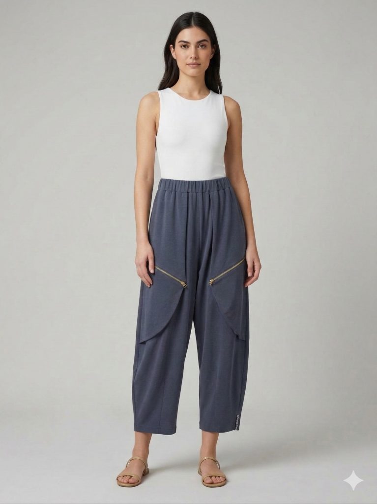 MASCARA Fermuar Detaylı Pantolon 3127 - GRİ