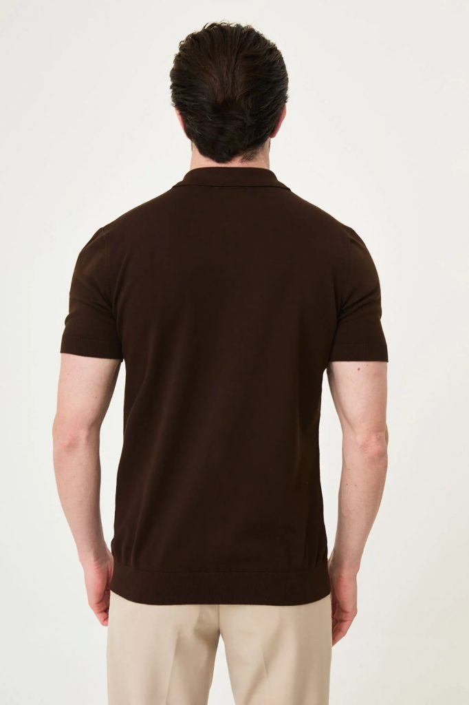 MCR Klasik Erkek Tişört 11246 - kahve