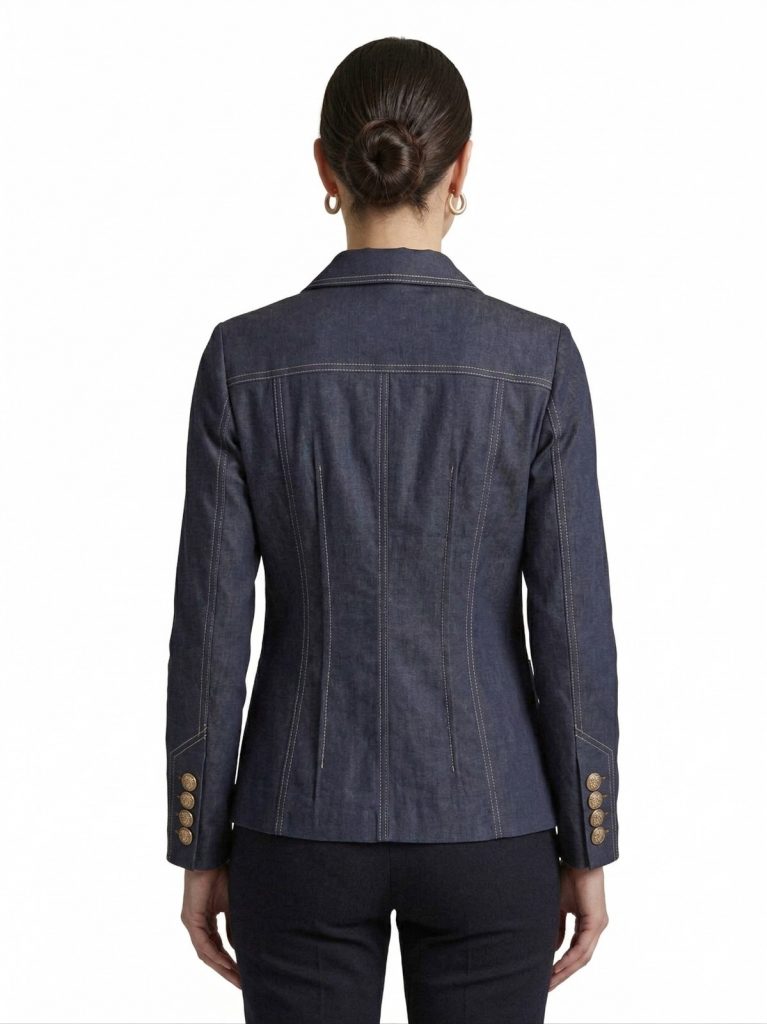 MEZZURA Düğme ve Fermuar Detaylı Ceket  2020 - Lacivert