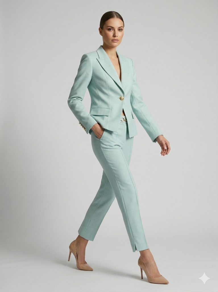 MEZZURA Tek Düğme Kapak Cepli Ceket 2163 - mint