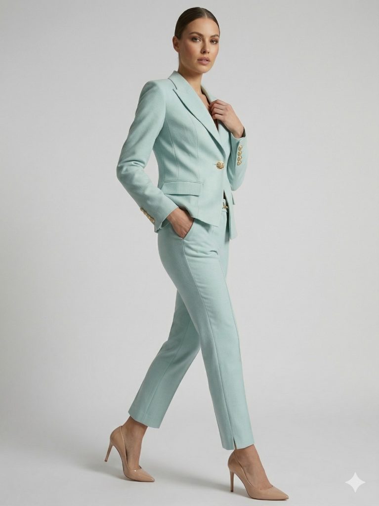 MEZZURA Tek Düğme Kapak Cepli Ceket 2163 - mint