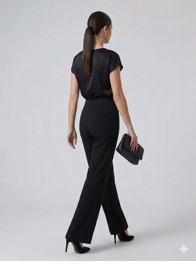 MİANOTTE Kalın Kemer Detaylı Pantolon 6883 - SAKS