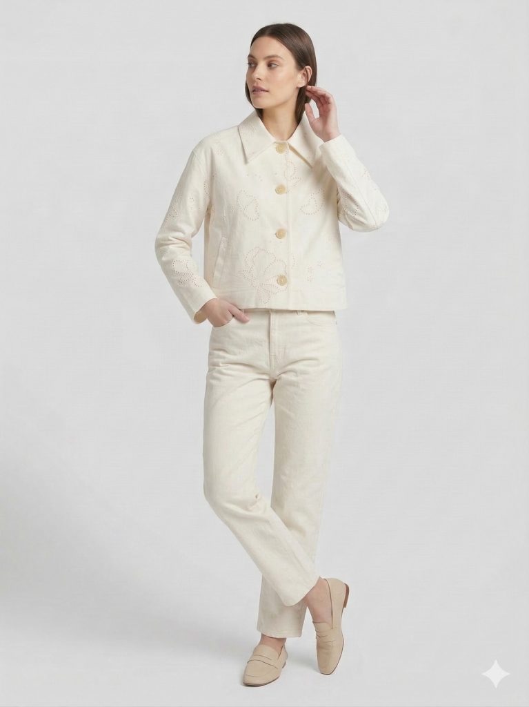 NAAR Kendinden İşlemeli Ceket 32610