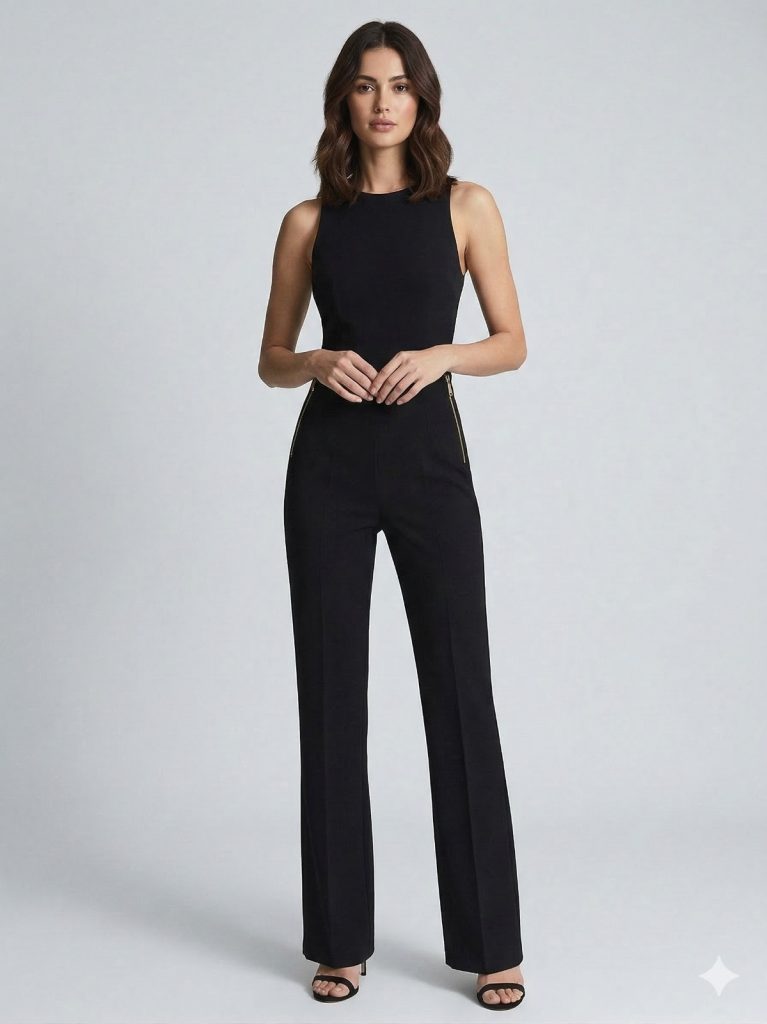 NAAR Fermuar Detaylı Pantolon 32236 - Siyah