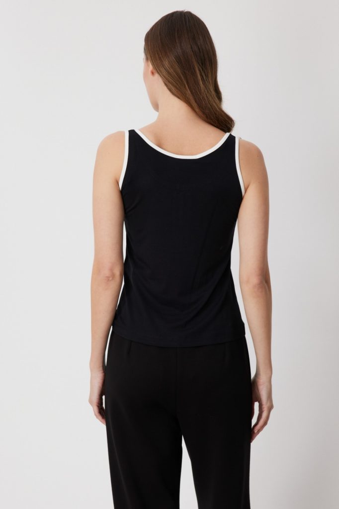 ON TRİKO Fermuar Detaylı Bluz  71417 - Siyah