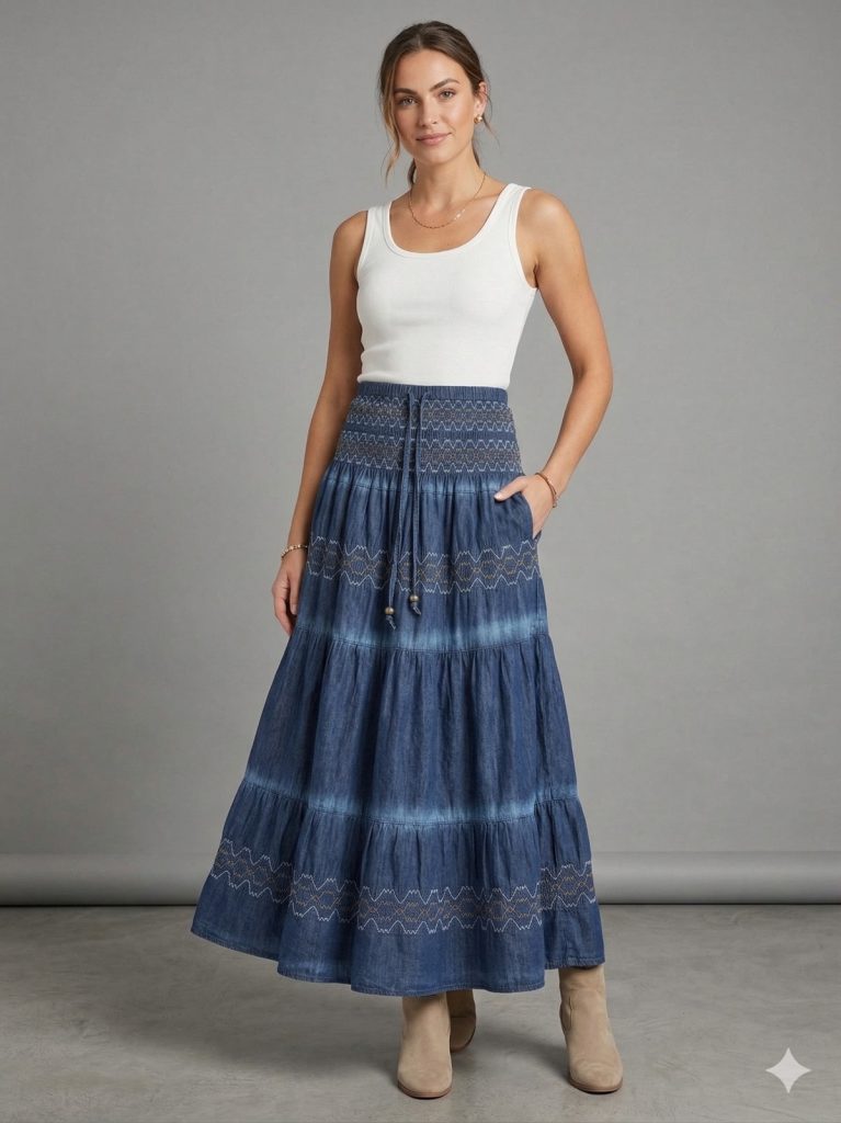 ON TRİKO Büzgülü Çizgi Detaylı Elbise  70214