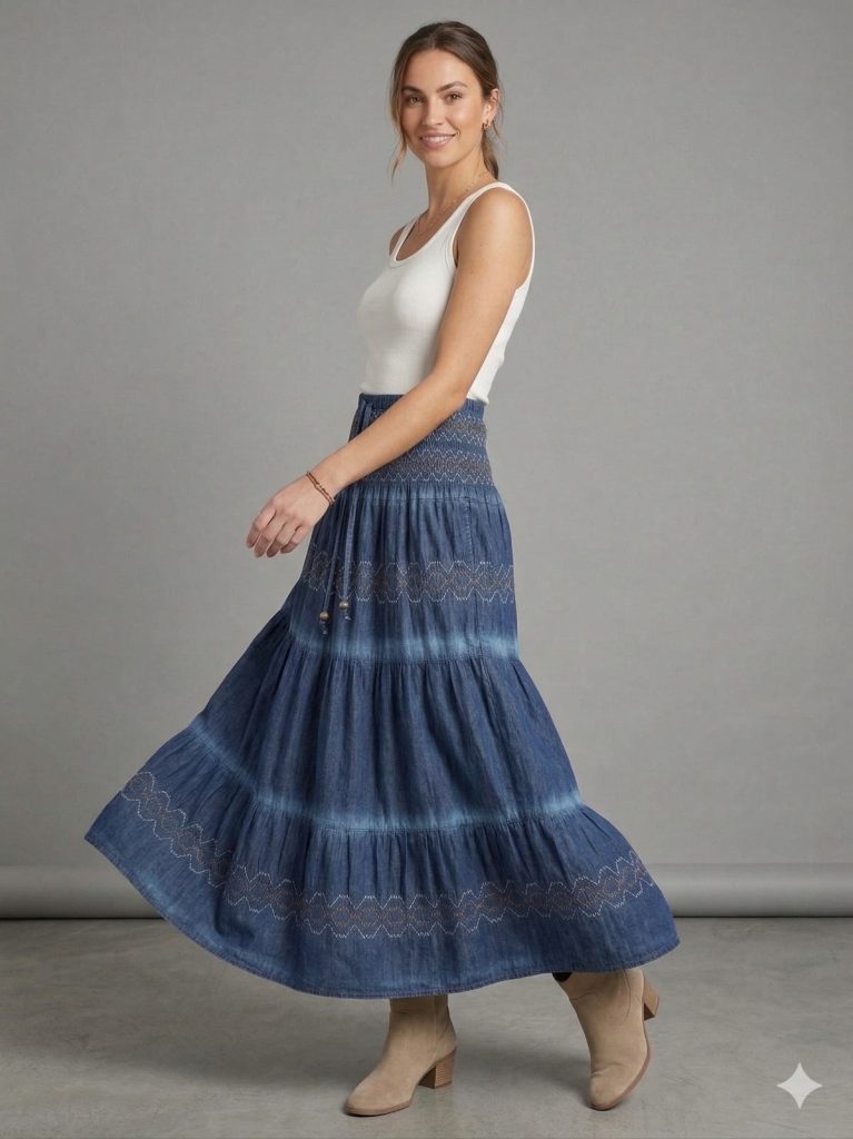 ON TRİKO Büzgülü Çizgi Detaylı Elbise  70214