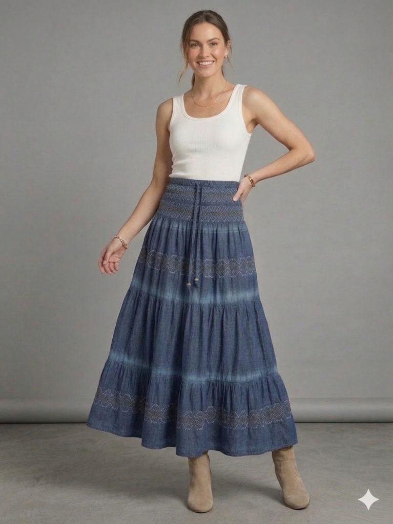 ON TRİKO Büzgülü Çizgi Detaylı Elbise  70214