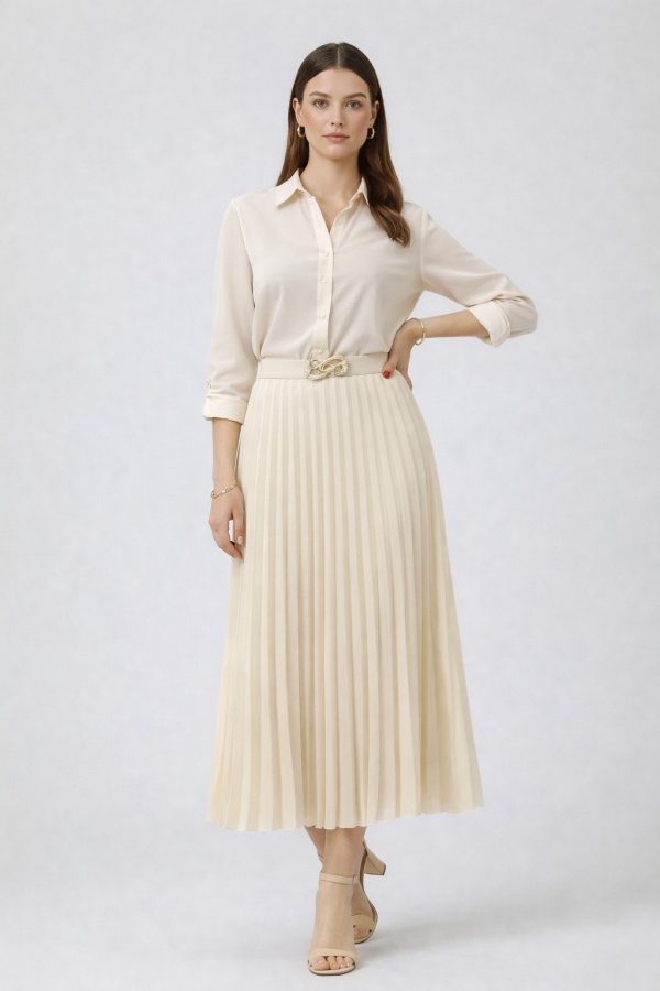 ON TRİKO Toka Detaylı Etek 70223