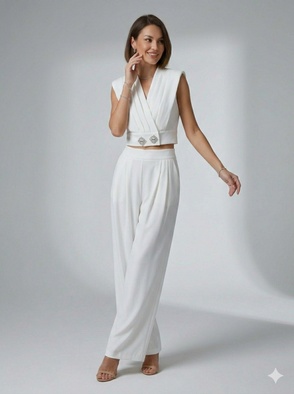 ON TRİKO Cepli Klasik Bol Paça Pantolon 70301