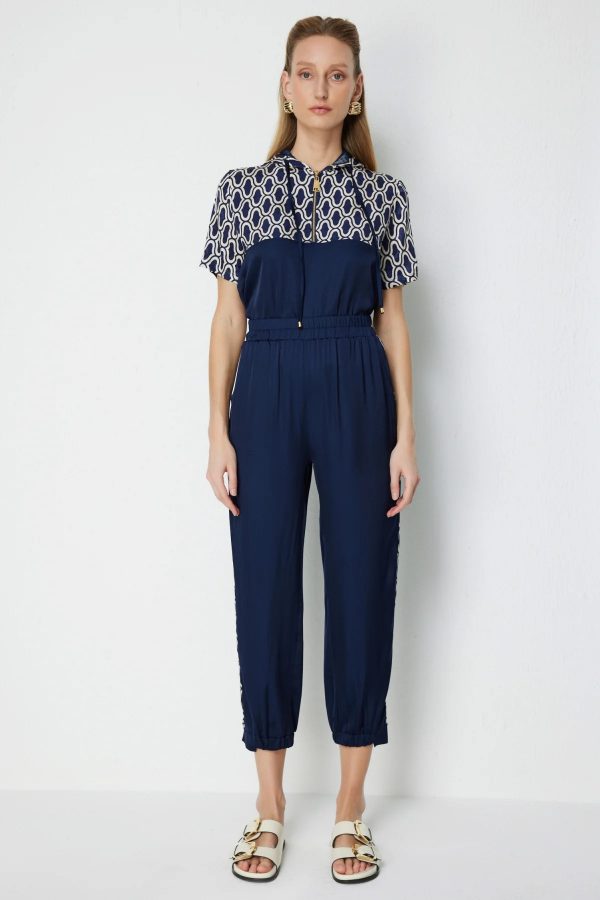 ON TRİKO Paçası Lastikli Desen Detaylı Eşofman Altı 76347