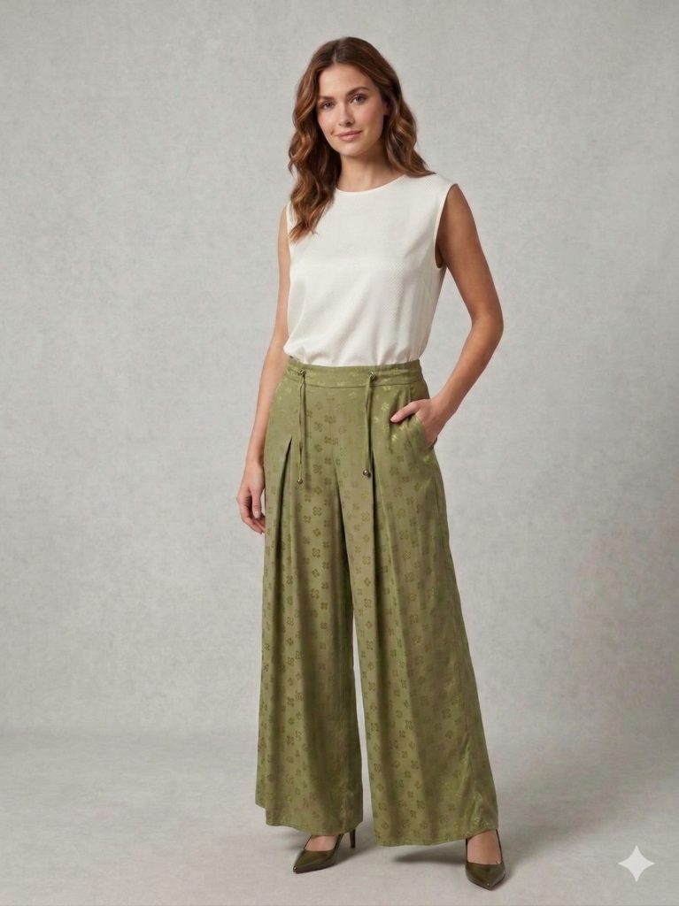 ON TRİKO Rahat Kesim Pantolon 76927 - oliv