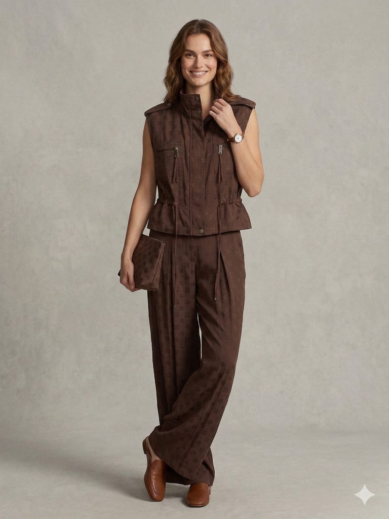 ON TRİKO Cep Detaylı Yelek 76926 - kahve