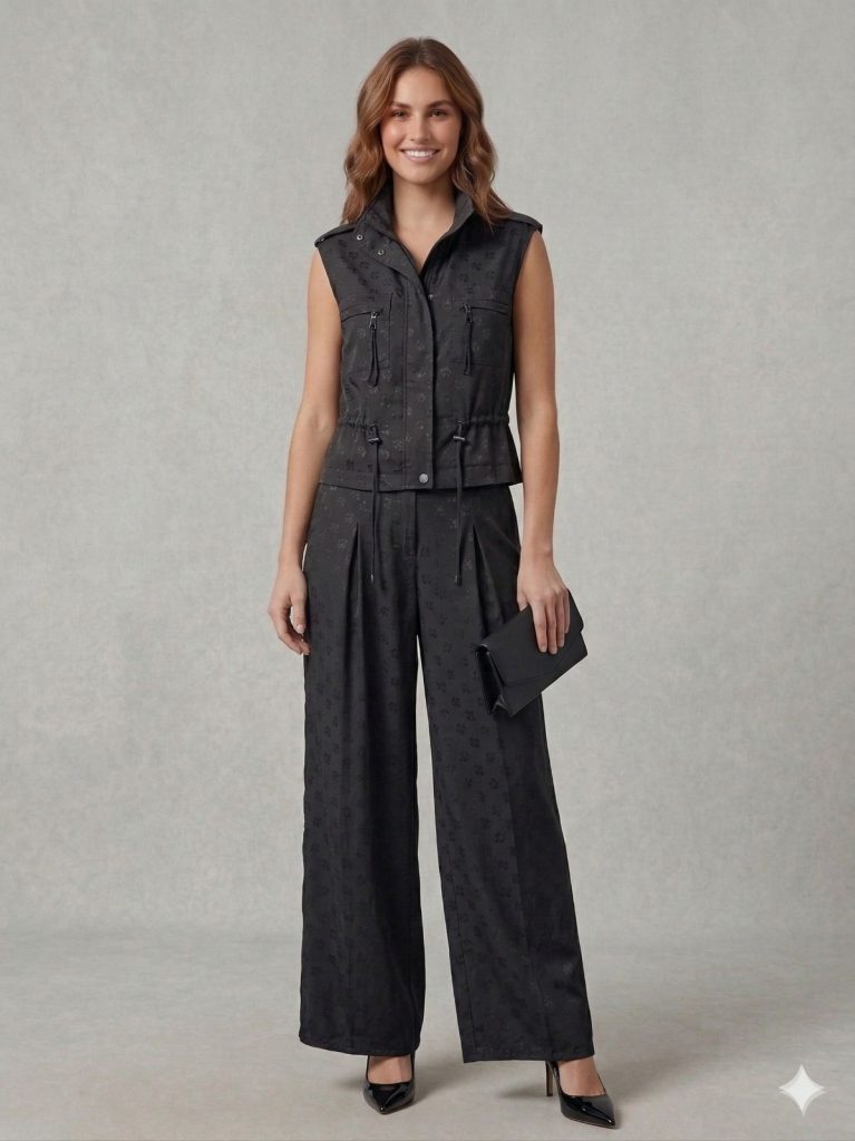 ON TRİKO Cep Detaylı Yelek 76926 - Siyah