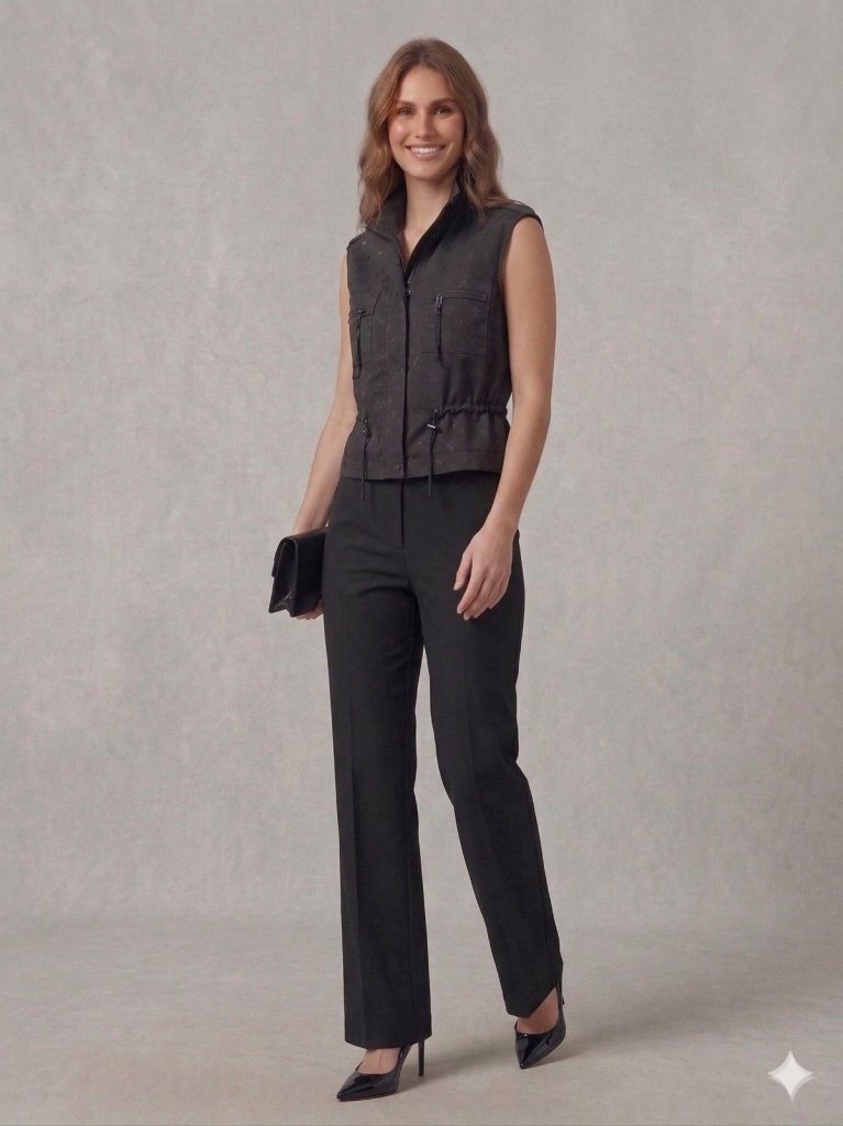 ON TRİKO Cep Detaylı Yelek 76926 - Siyah