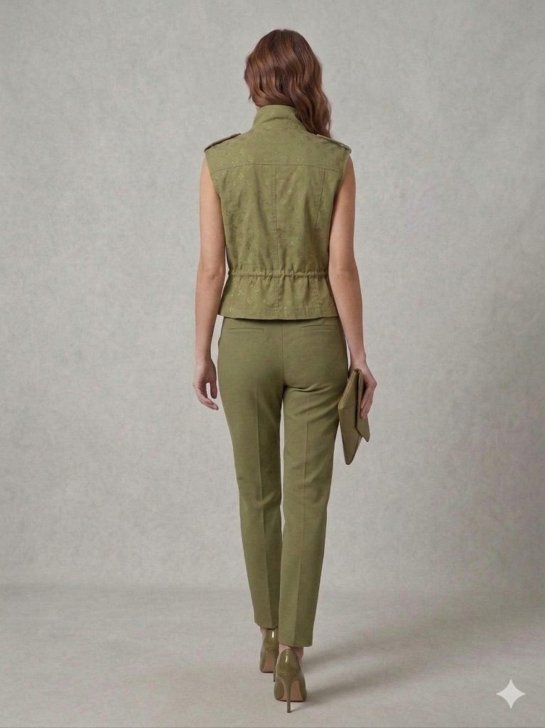 ON TRİKO Cep Detaylı Yelek 76926 - oliv