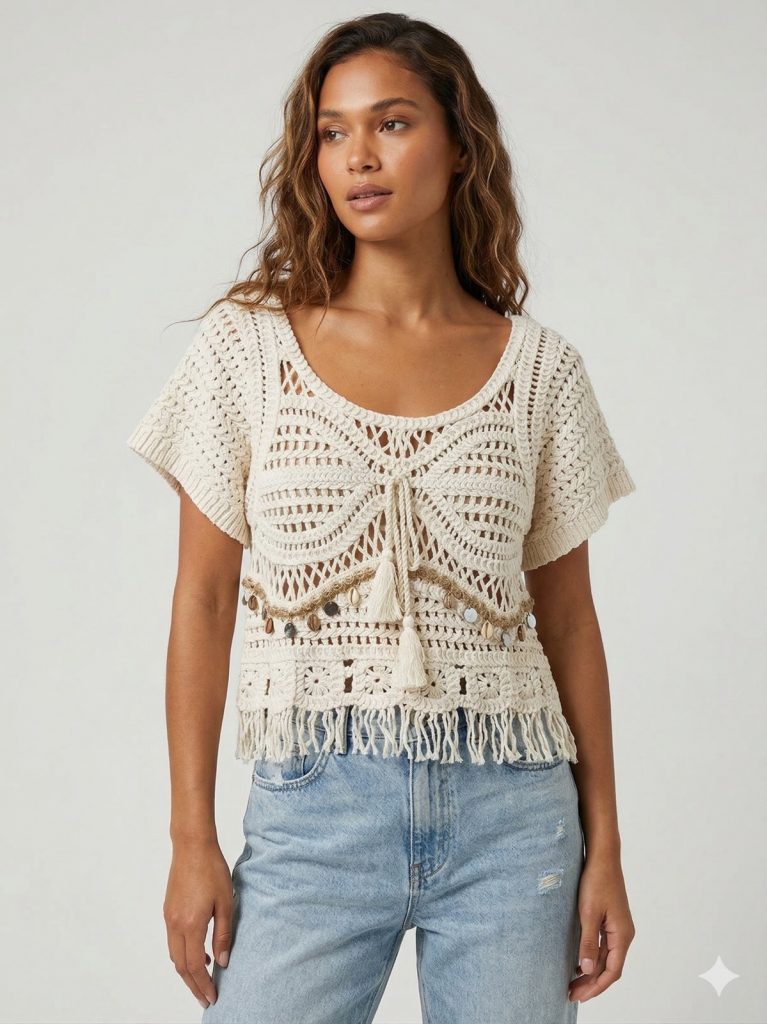 ONİX Örme Bluz 631 - BEJ