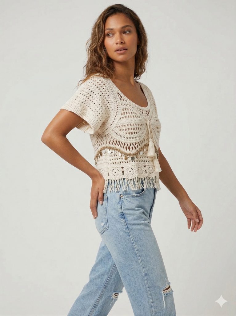 ONİX Örme Bluz 631 - BEJ