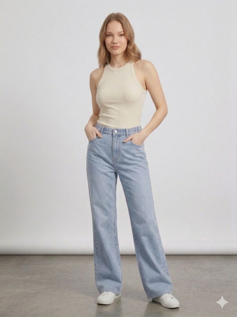 ONİX Rahat Kesim Pantolon 2712 - MAVİ