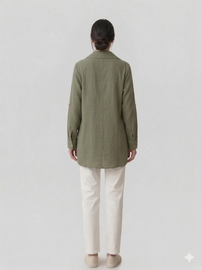 TOLGA SARAÇOĞLU Rahat Kesim Tunik 50183 - HAKİ