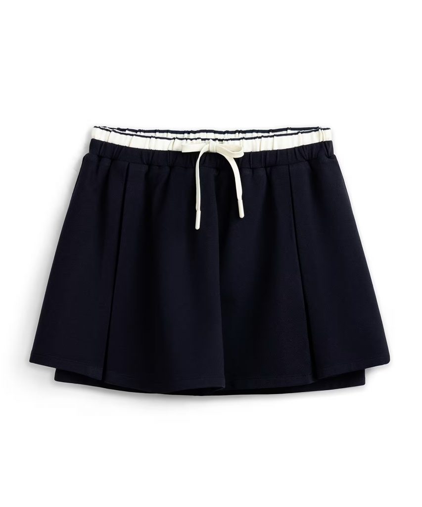 TWİST KONTRAST BEL ŞORT ETEK TS1260004066 - Lacivert