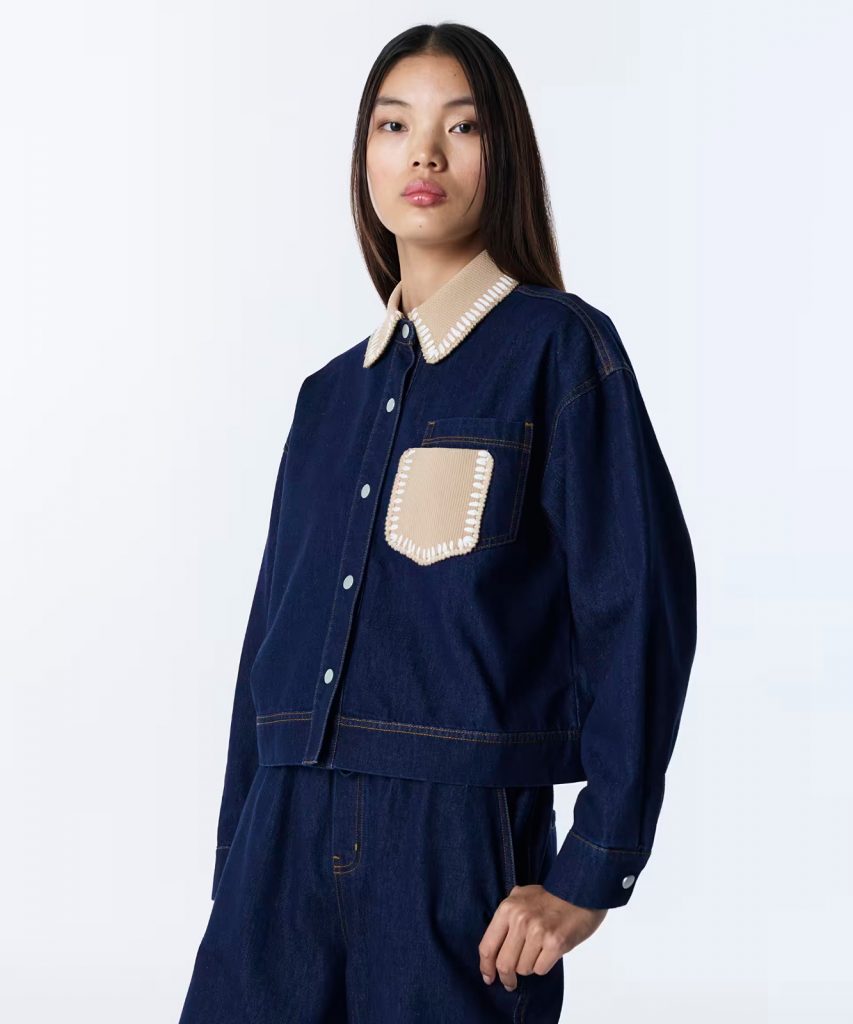 TWIST Triko Cepli Jean Gömlek TS1260025146 - İNDİGO