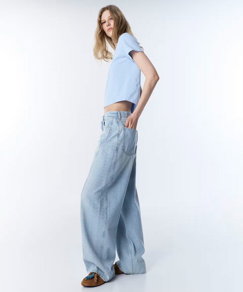 TWIST HOTFIX Baskılı  Jean Pantolon TS1260018036 - A.İNDİGO