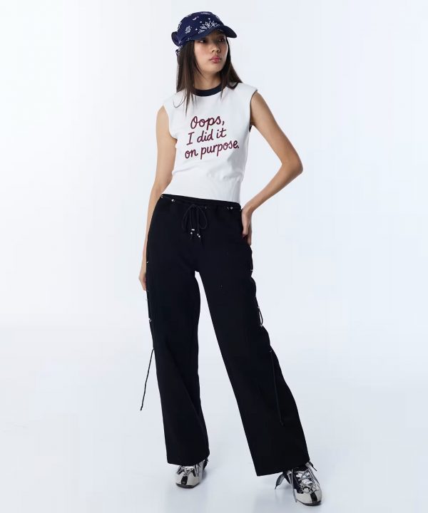 TWIST Slogan Baskılı Vatkalı Triko Bluz TS1260050060